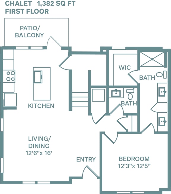 Floor Plan  Chalet first floor  at The Quarry, Fort Collins, 80526