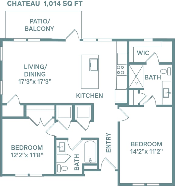 Chateau Floor Plan at The Quarry, Fort Collins, CO 80526