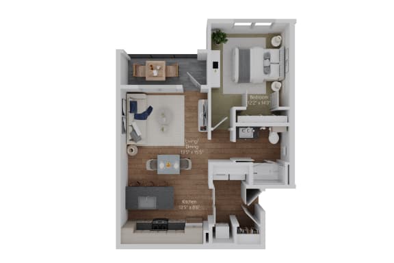 Floor Plan  The Loft&#x2B; (Classic A2&#x2B;) Floor Plan at Stella, San Tan Valley, AZ 85143