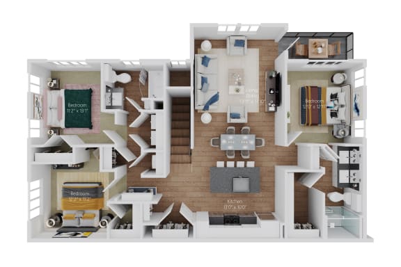 Floor Plan  The Flat Upper (Select C1U) Floor Plan at Stella, San Tan Valley, AZ 85143