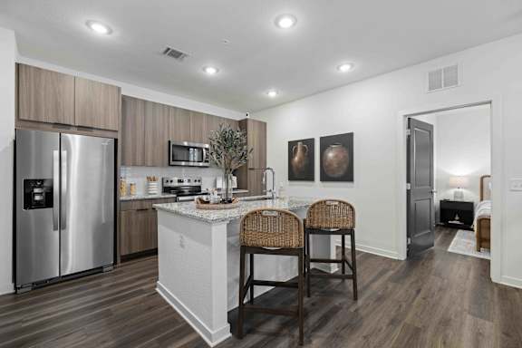 Kitchen Appliances at Terrassa Luxury Apartments, Florida