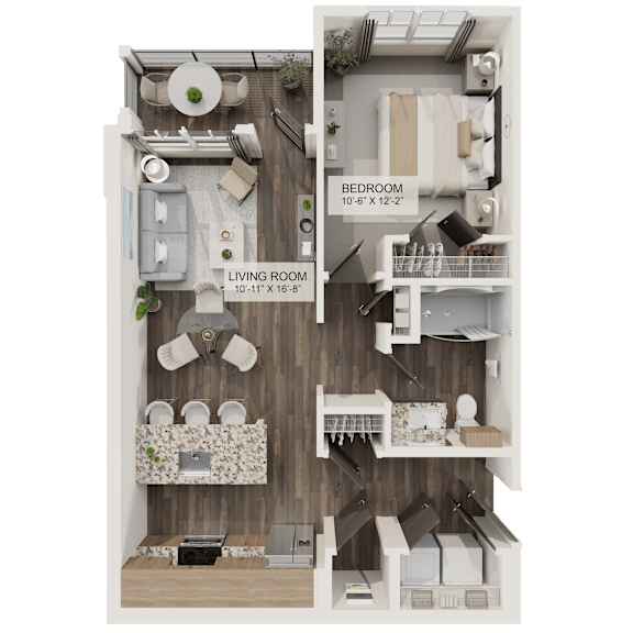 Floor Plan  A1 Floor Plan at Terrassa Luxury Apartments, Saint Augustine