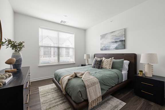 Bedroom Interior at The Levi Luxury Apartments, McDonough
