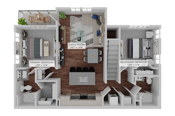 2 bed 2 bath at The Junction at Rockledge Apartments, Rockledge, Florida