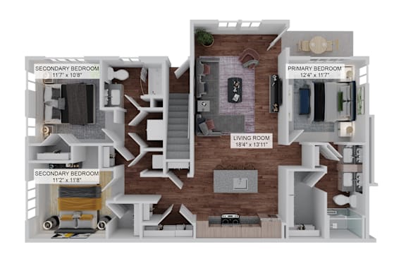 3 bed 2 bath at The Junction at Rockledge Apartments, Florida, 32955
