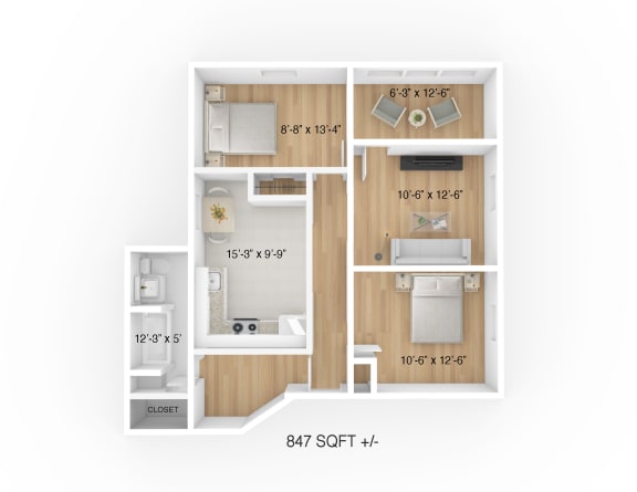 105 Clarke Street - 2 Bedroom Suite, 1 Bathroom