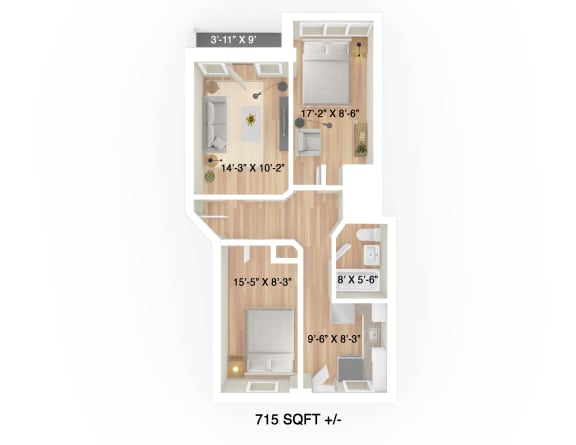 2 Bedroom Apartments for rent in Winnipeg - 626 Jessie Pet-Friendly Apartment Suites
