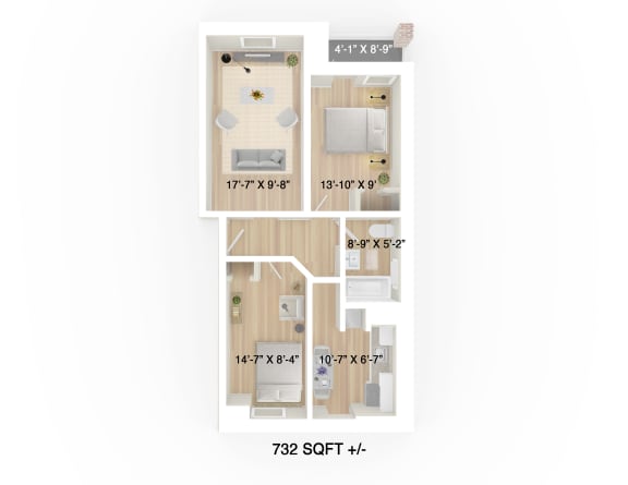 2 Bedroom Apartments for rent in Winnipeg - 626 Jessie Pet-Friendly Apartment Suites