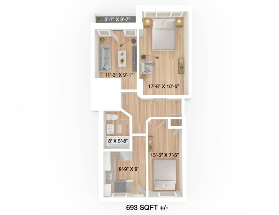 2 Bedroom Apartments for rent in Winnipeg - 626 Jessie Pet-Friendly Apartment Suites