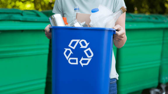Recycling  at Jefferson Flats, Washington