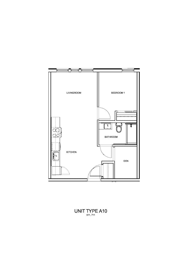 1 bedroom 1 bathroom A at Nook at Northaven Apartments, Seattle, 98125