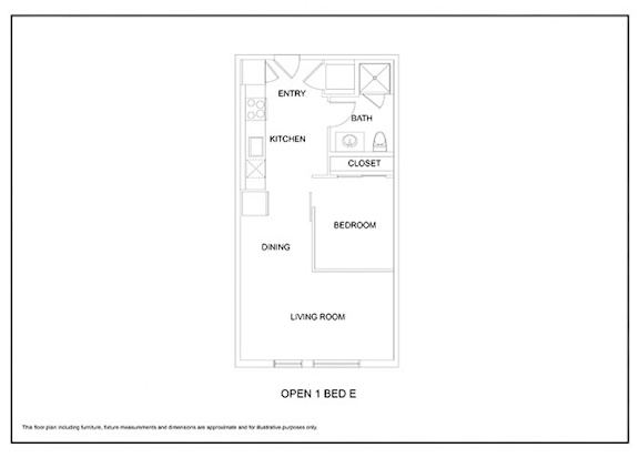 One bedroom 1 bath N One bedroom 1 bath N at Elevation16 Apartments, Seattle, 98146