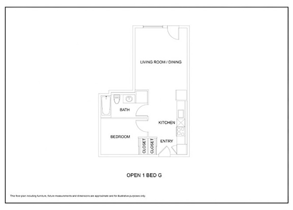 One bedroom 1 bath K One bedroom 1 bath K at Elevation16 Apartments, Washington