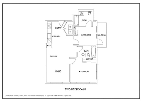 2 bed 2 bath D at Elevation16 Apartments, Washington