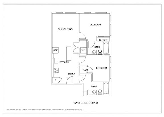 2 bed 2 bath C at Elevation16 Apartments, Washington