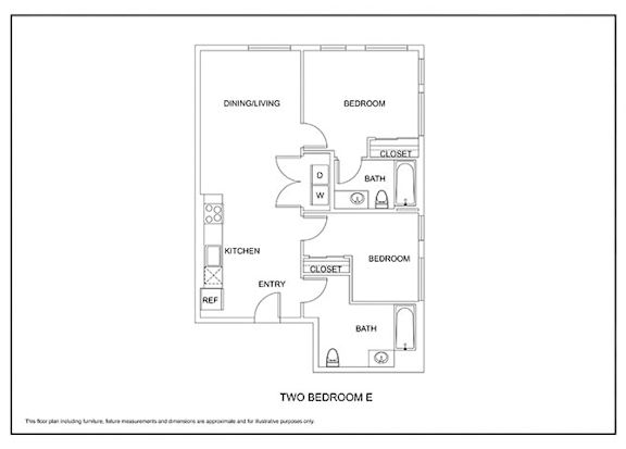 2 bed 2 bath at Elevation16 Apartments, Seattle, Washington