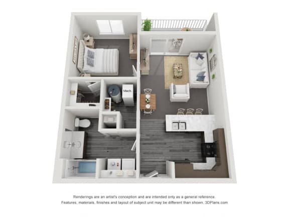 1bed