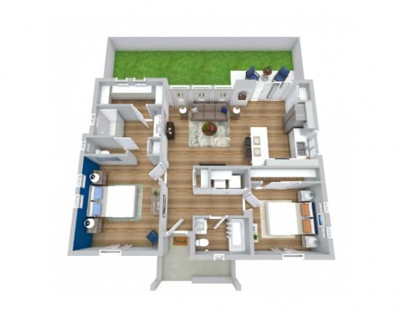 2 bed 2 bath floor plan at Avilla Suncoast, Odessa, FL 33556