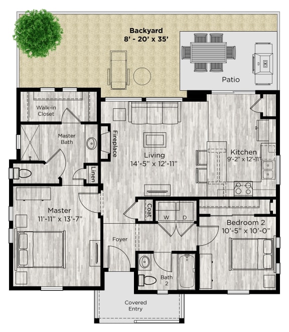 The Retreat Floor Plan at Avilla Eastlake, Thornton, CO, 80241
