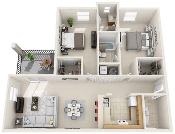 2 Bed 2 Bath at Tivoli Apartments, Gainesville, Florida, 32608