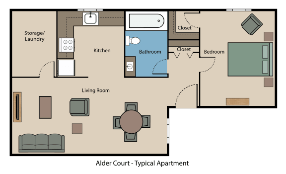 Alder Court Typical Apartment