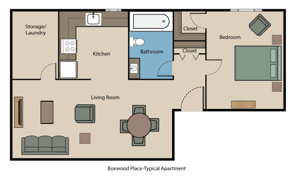 Boxwood Townhomes Typical Apartment