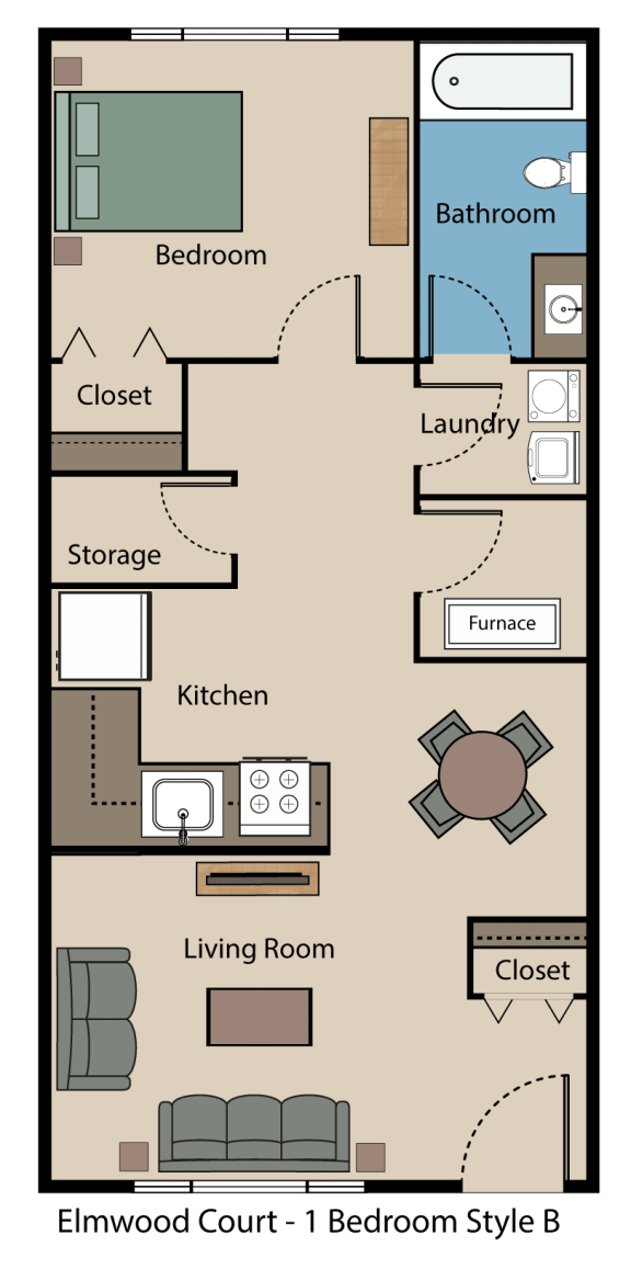 Elmwood Court 1 Bedroom Style B