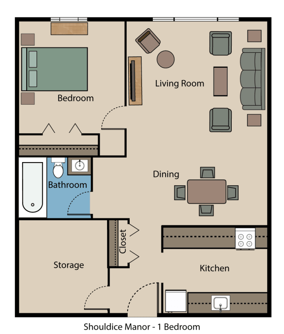 Shouldice Manor 1 Bedroom