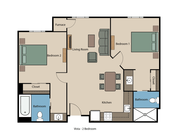 Vista 2 Bedroom