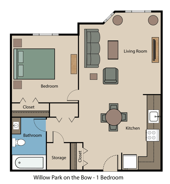Willow Park on the Bow 1 Bedroom
