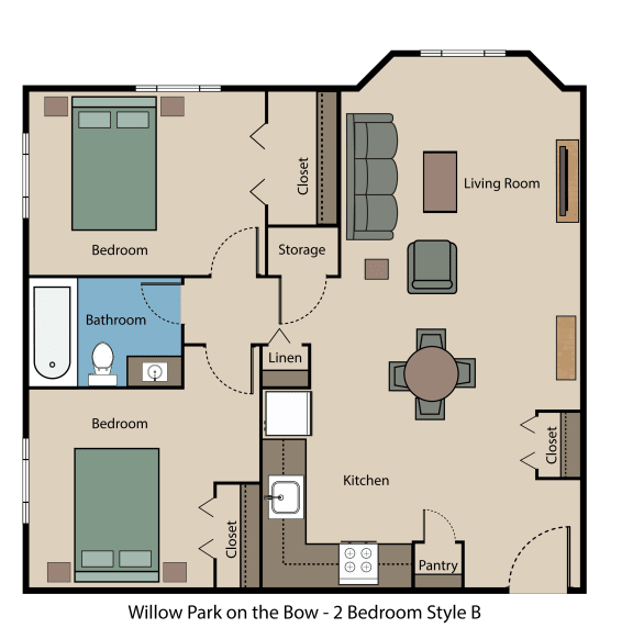 Willow Park on the Bow 2 Bedroom Style B
