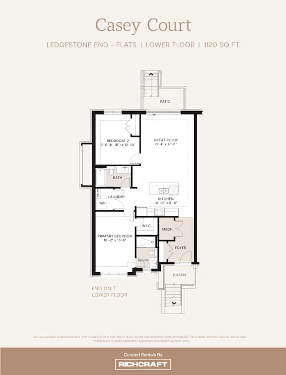 the casey court floor plan level 1