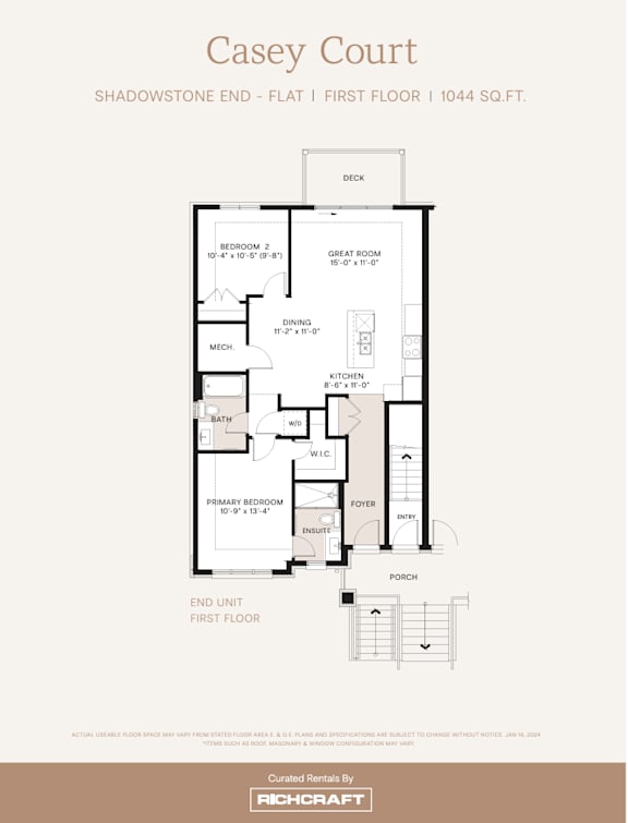 the caviar court floor plan  1 bedroom condo floor plan
