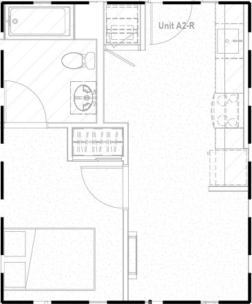 A floor plan of a unit labeled A2-R is shown.