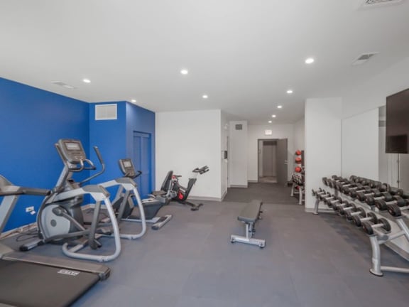 Fitness Center at Linkt Apartments, Chicago, IL, 60642