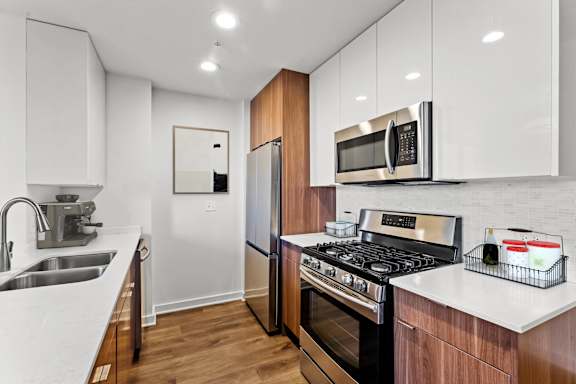 Kitchen area at Chateau on Wells, Chicago, 60654