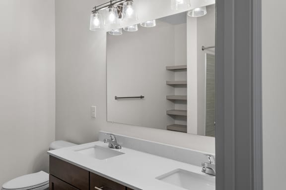 White Bathroom at Arlington Farms, Greenwood, Indiana