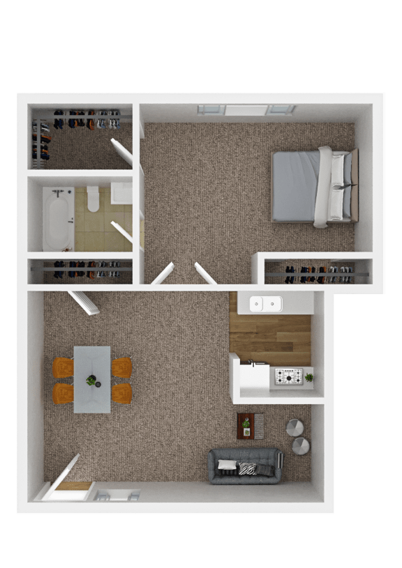 600 Sq Ft Apartment Floor Plan Indianapolis 