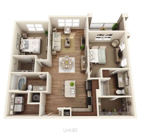 Floor Plans of Lewis Grand Apartments in Myrtle Beach, SC