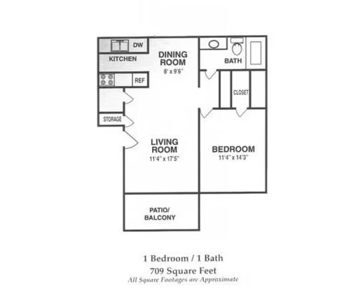 a floor plan of a house with two bedrooms and a bathroom