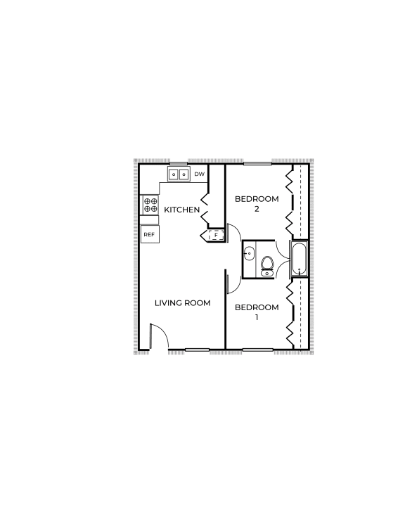 bedroom floor plan | the commons at canal winchester