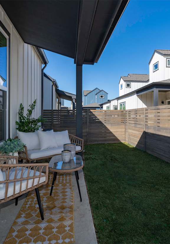 Private Patio at parcHAUS at Celina Parkway, Celina