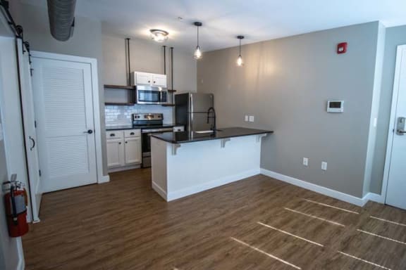 BOGG 304 - living room and kitchen