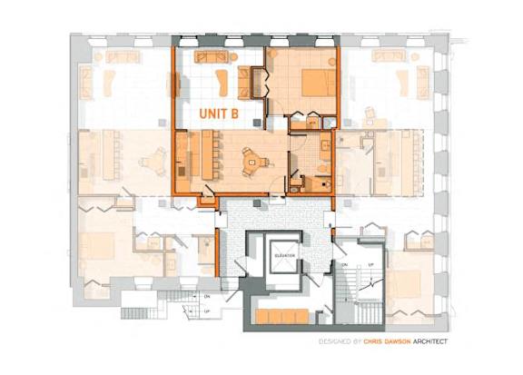 a floor plan of a house with different floors