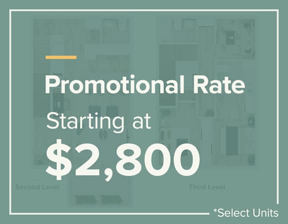 A promotional rate starting at $2,800 is advertised.