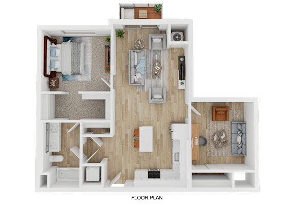 one bedroom + den