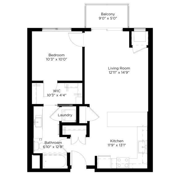 a floor plan of a house with an open floor plan