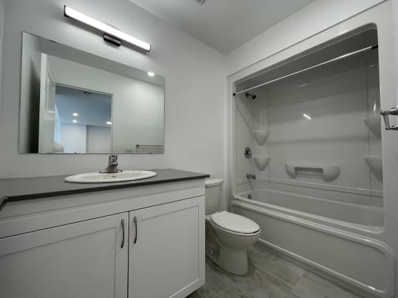 Bayfield Tower Apartments 1 bedroom 1 bathroom variation D bathroom