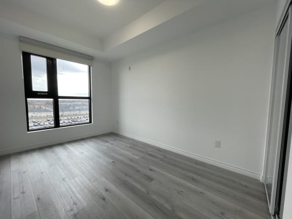 Bayfield Tower Apartments 2 bedroom 2 bathroom variation D second bedroom with large window