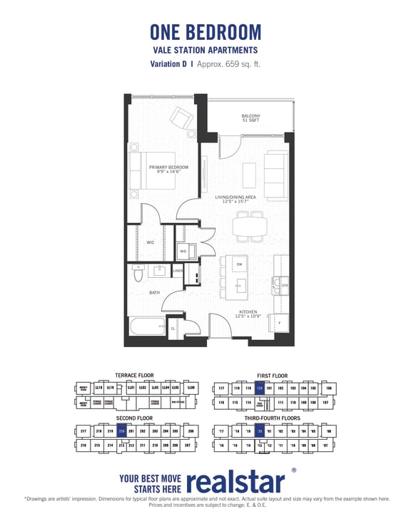 1 bed 1 bath unit at Vale Apartments in Waterloo ON